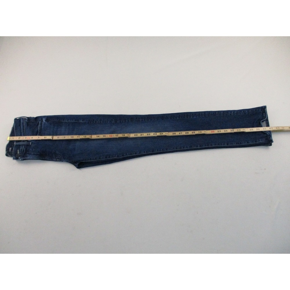 Mother High Waisted Rider Skimp Jeans in Catch Me If You Can Dark Blue Wash 26 - Picture 9 of 15